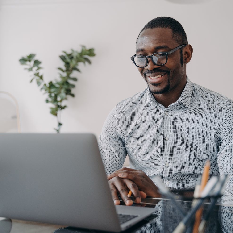 guy working on computer photo